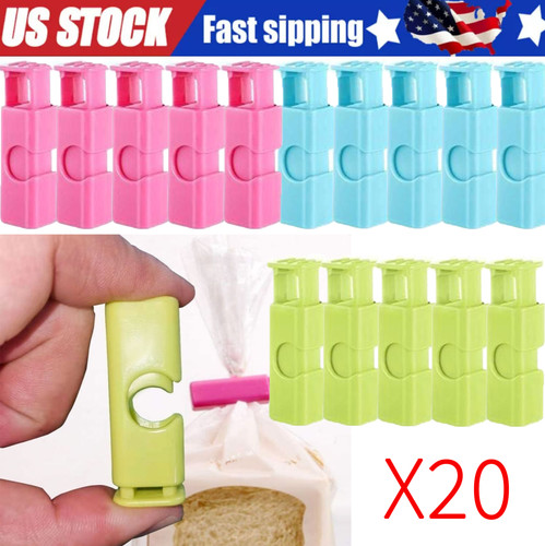 20pcs bread bag clips reusable - bread,