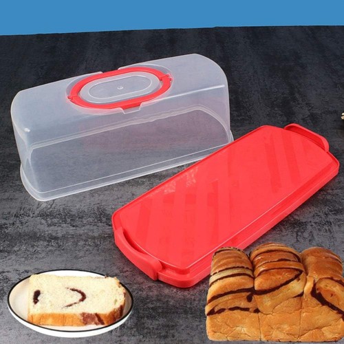 Portable bread box with handle - box,